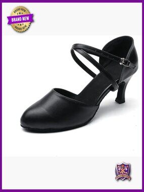 Women's Professional Leather Ballroom Latin Dance Pump Shoes